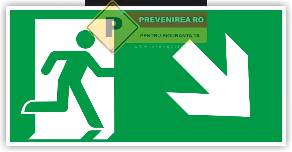 Etichetă Profesională Ieșire Principală Dreapta Jos - Durabilă și Rezistentă
