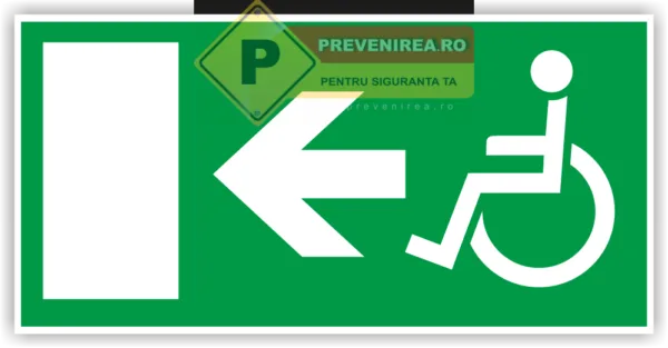 Etichete de Siguranță pentru Ieșire Persoane cu Handicap - Vizibile și Durabile