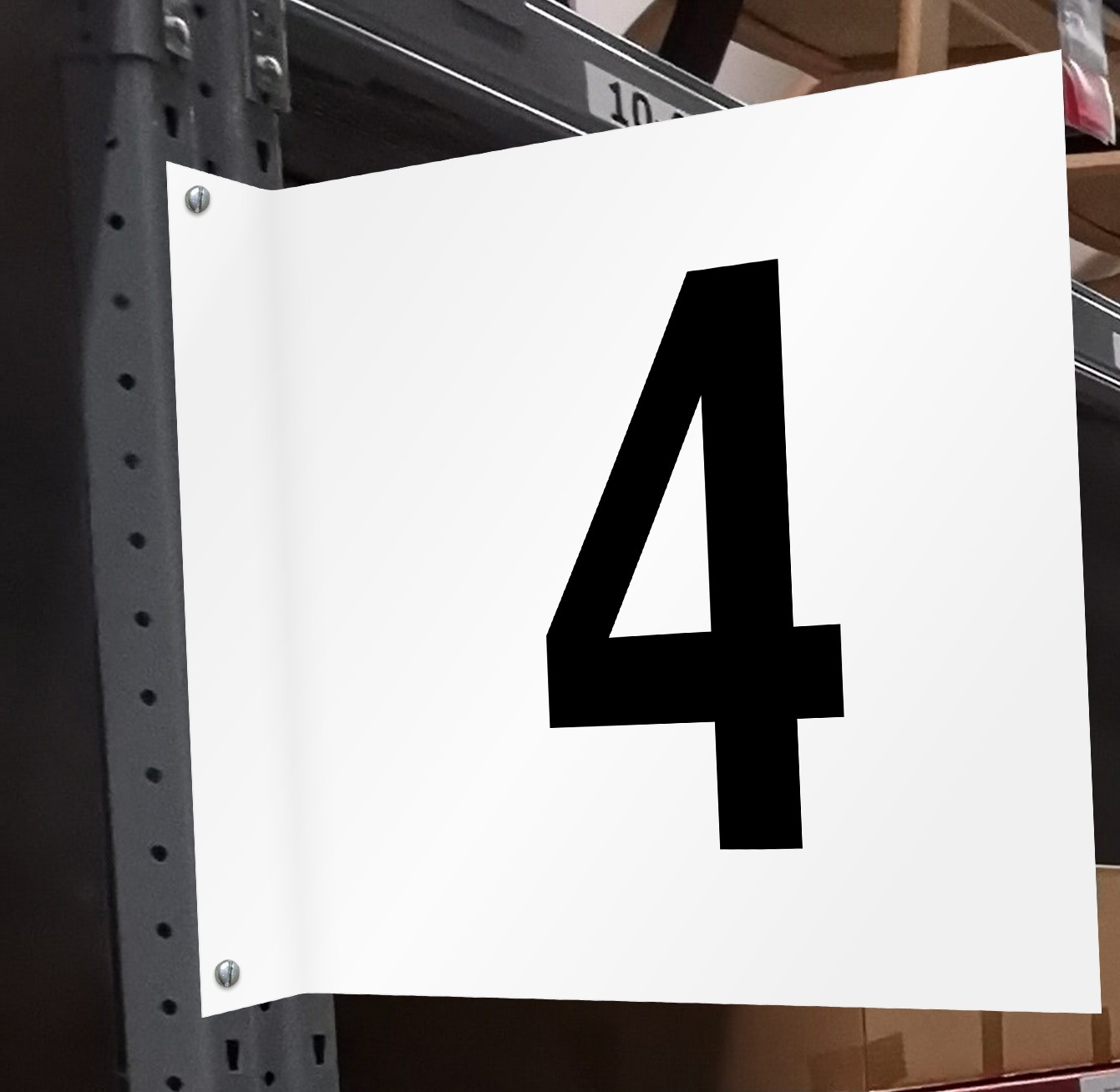 Placuta pentru culoar numărul 4 fata verso