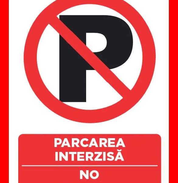 Placuta de parcare interzisa no parking
