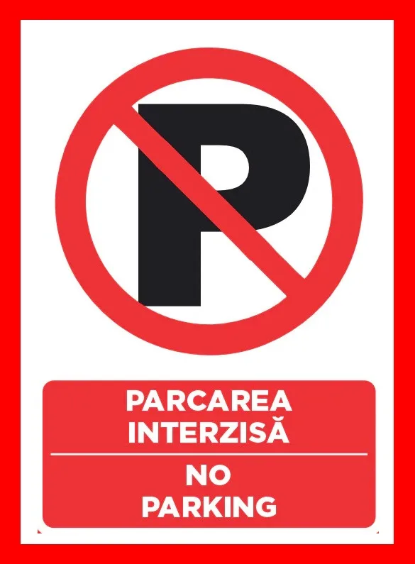 Placuta de parcare interzisa no parking