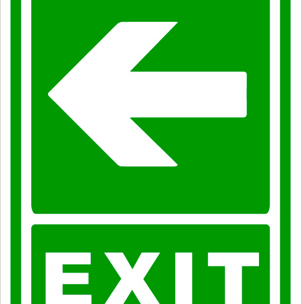 Semn exit spre directie in stanga