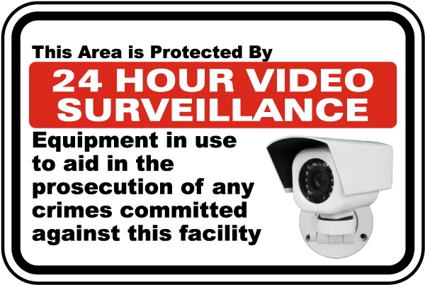 Indicator supraveghere video 24/7 - Protecție și informare vizuală