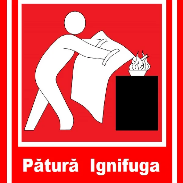 Placuta pentru patură Ignifuga