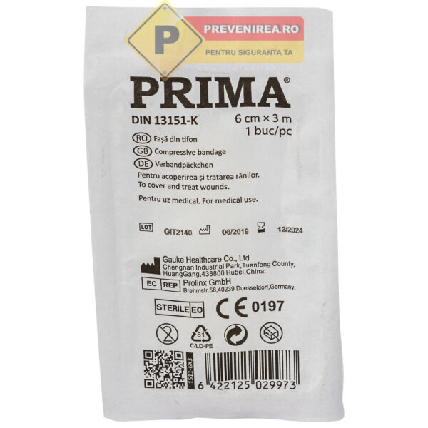 Fasă din tifon pentru prim ajutor - calitate medicală, rezistentă și sigură