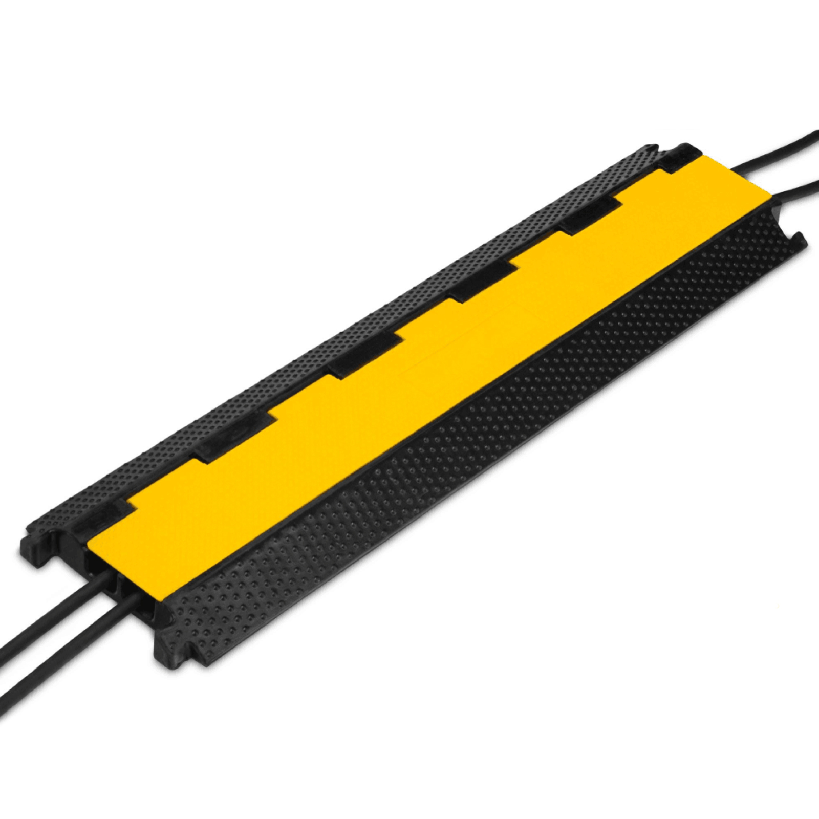 Capac Protector pentru Cabluri cu 2 Canale - Rampă Modulară de Protecție pentru Fire și Țevi