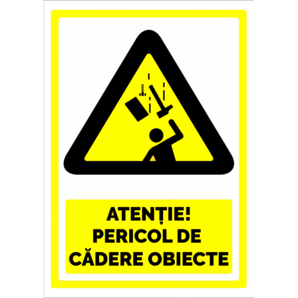 Semn pentru pericol de cadere obiecte