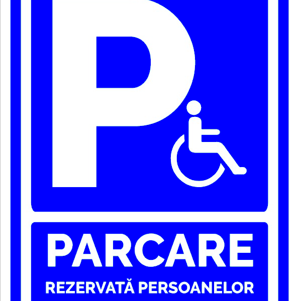 Indicator pentru parcare rezervata persoanelor cu handicap