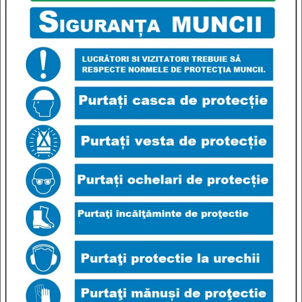 Placuta obligatii pentru protectia muncii