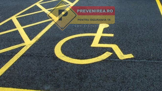 Marcaje pentru locuri de parcari persoane cu dizabilitati