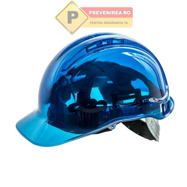 Cască de protecție ventilată albastră pentru muncitori și ingineri