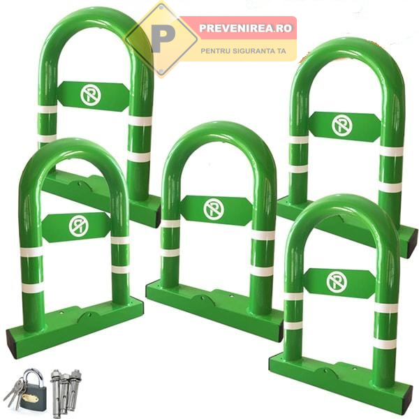 Blocator Verde pentru Parcare - Dispozitiv Profesional de Blocare și Protecție a Locurilor de Parcare