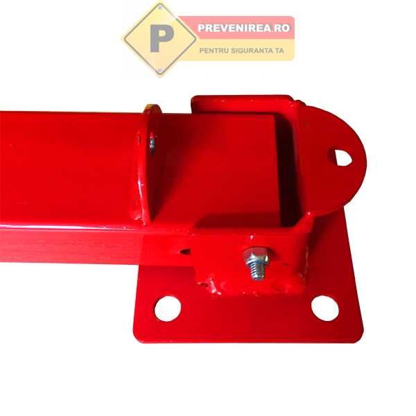 Stalp rosu de protectie pentru parcare