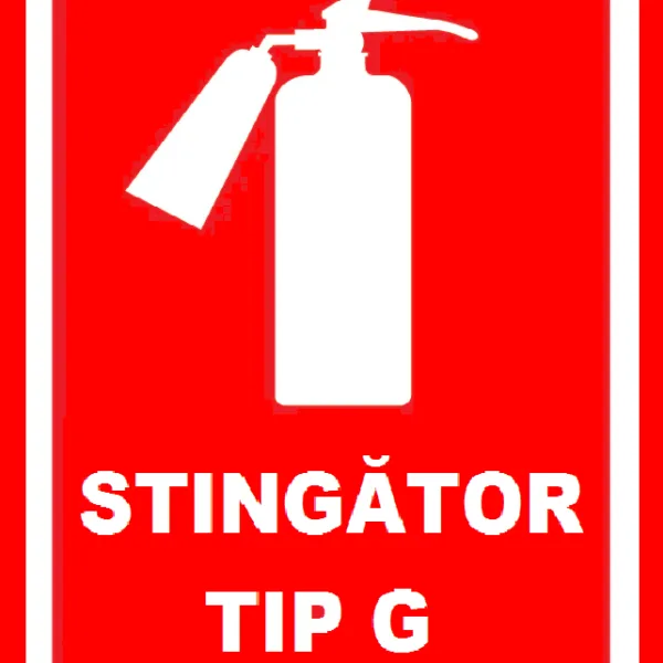 Placuta pentru stingator tip g