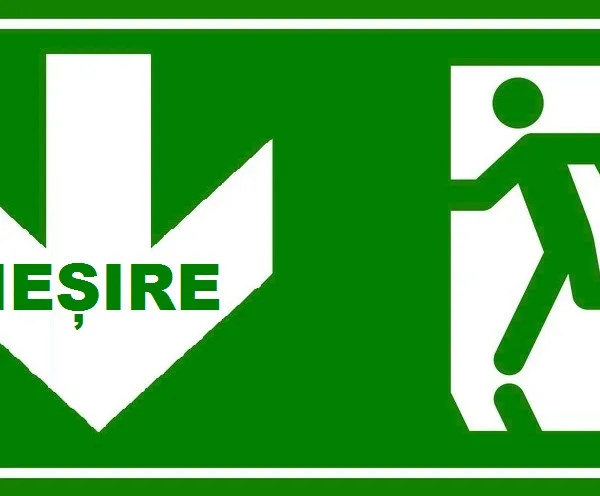 Placuta iesire cu sageata in jos