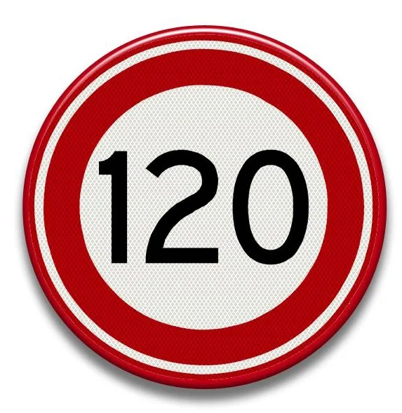 Placuta reflectorizanta cu viteza maxima de 120 km pe ora