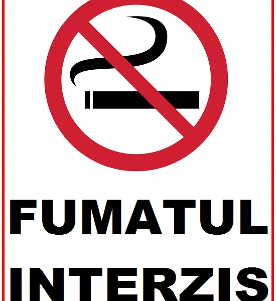 Placuta de protectia muncii fumatul interzis