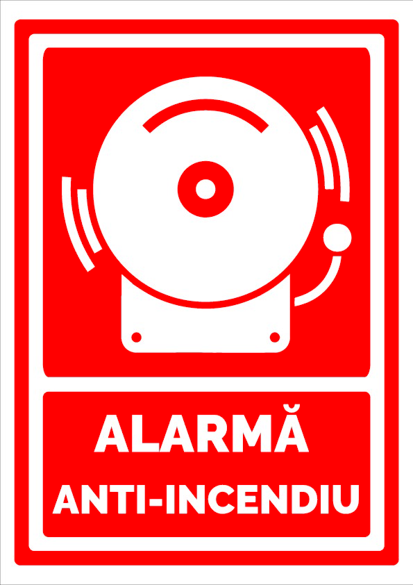 Indicator Alarmă Incendiu - Semn PSI pentru Buton de Alarmare