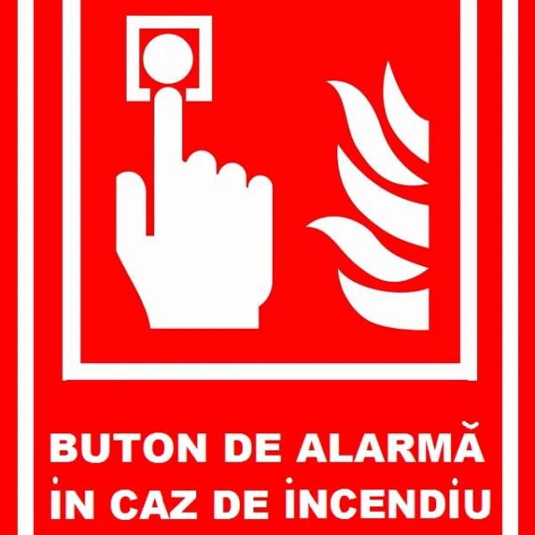 Placuta pentru buton de alarma in caz de incendiu