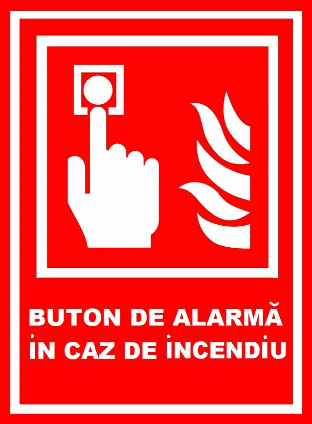 Placuta pentru buton de alarma in caz de incendiu