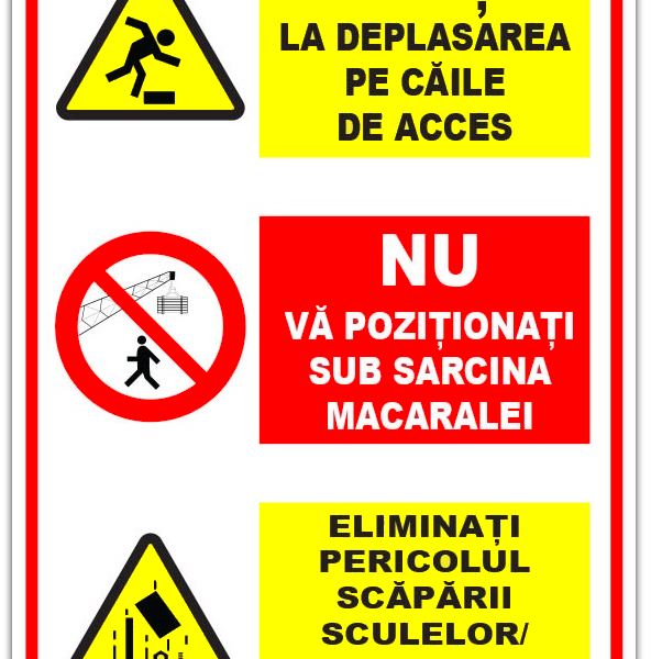 Panou pentru interiorul santierului