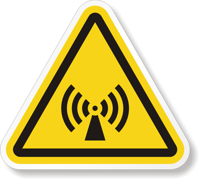 Eticheta de Siguranță pentru Radiații Ionizante și Pericol Electromagnetic