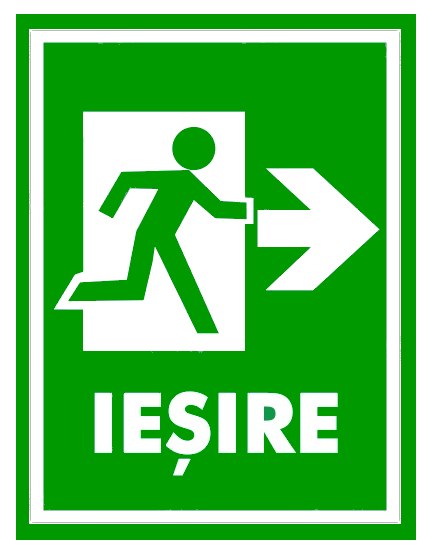 Semn pentru iesire cu directia dreapta