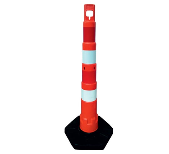Stalp 120 cm x 14 cm reflectorizant