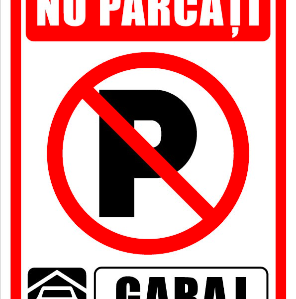 Indicator pentru curaj si parcarea interzisa