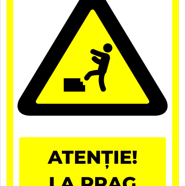Semn atentie la prag