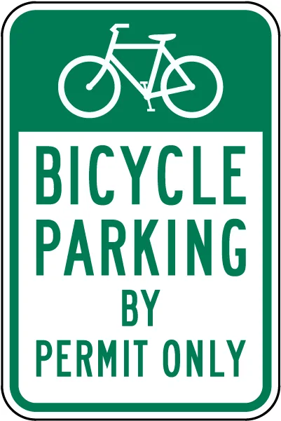 Semn Parcare Exclusivă Biciclete Doar pentru Deținătorii de Permis
