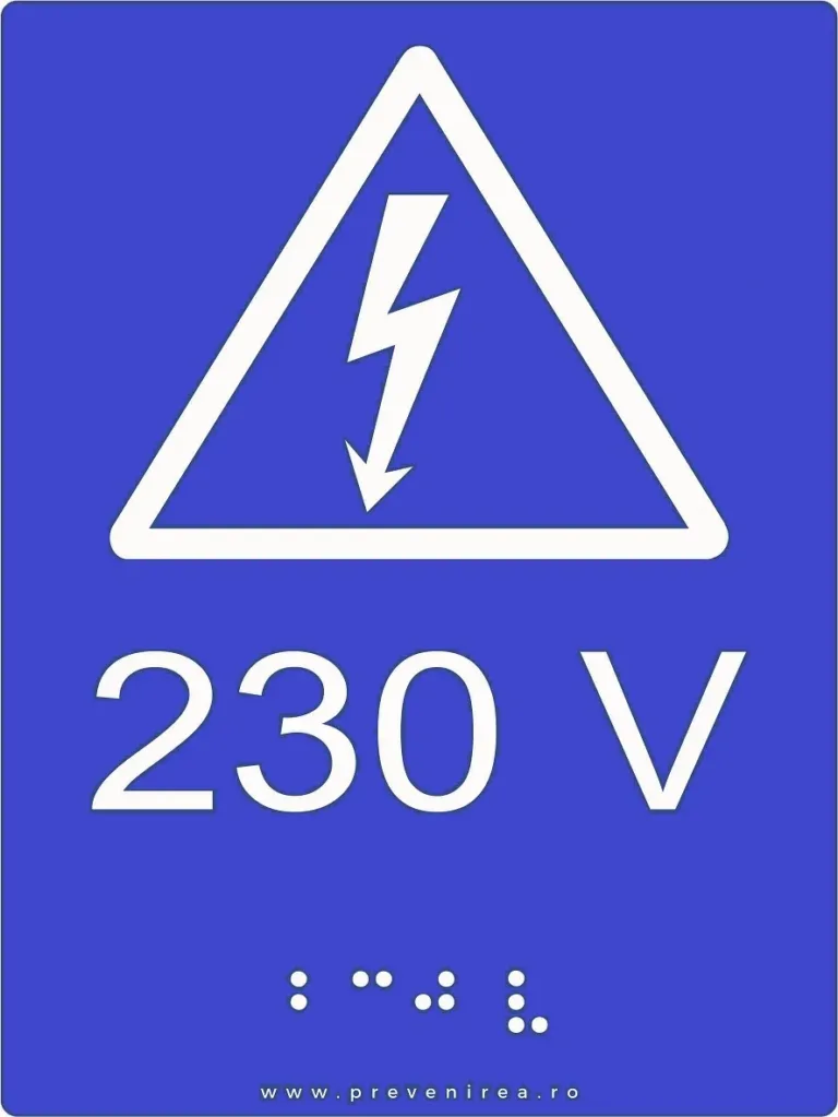 Placute braille 230v pentru nevazatori