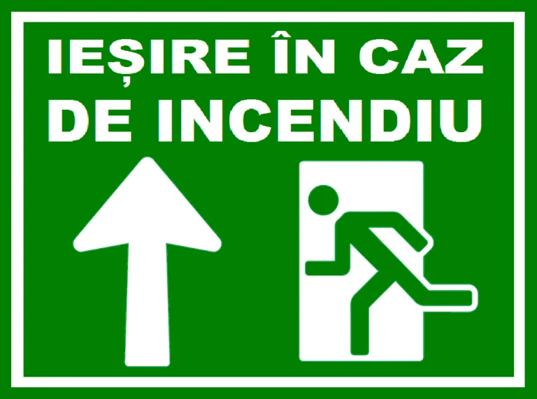 Placuta iesire in caz de incendiu