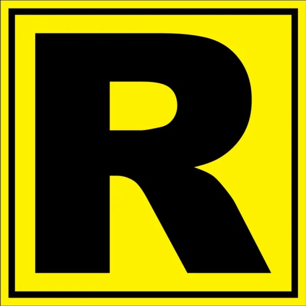 Placuta pentru depozit litera R randul R si poarta R