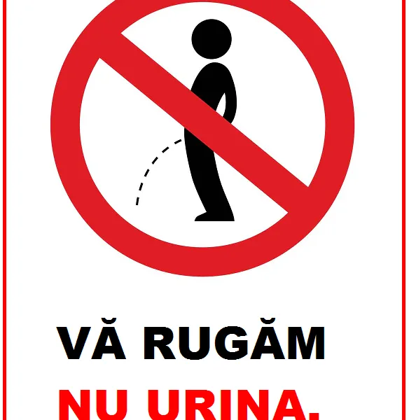 Placuta va rugam nu urina