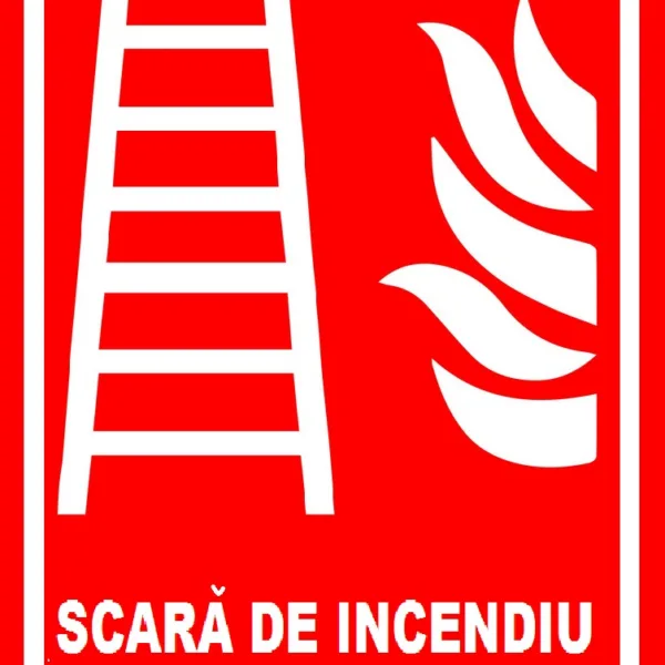 Placuta pentru scara de incendiu