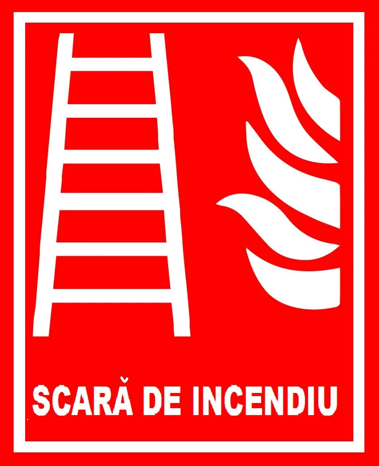 Placuta pentru scara de incendiu