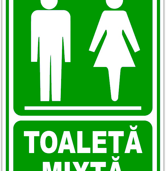 Indicator verde toaleta mixta