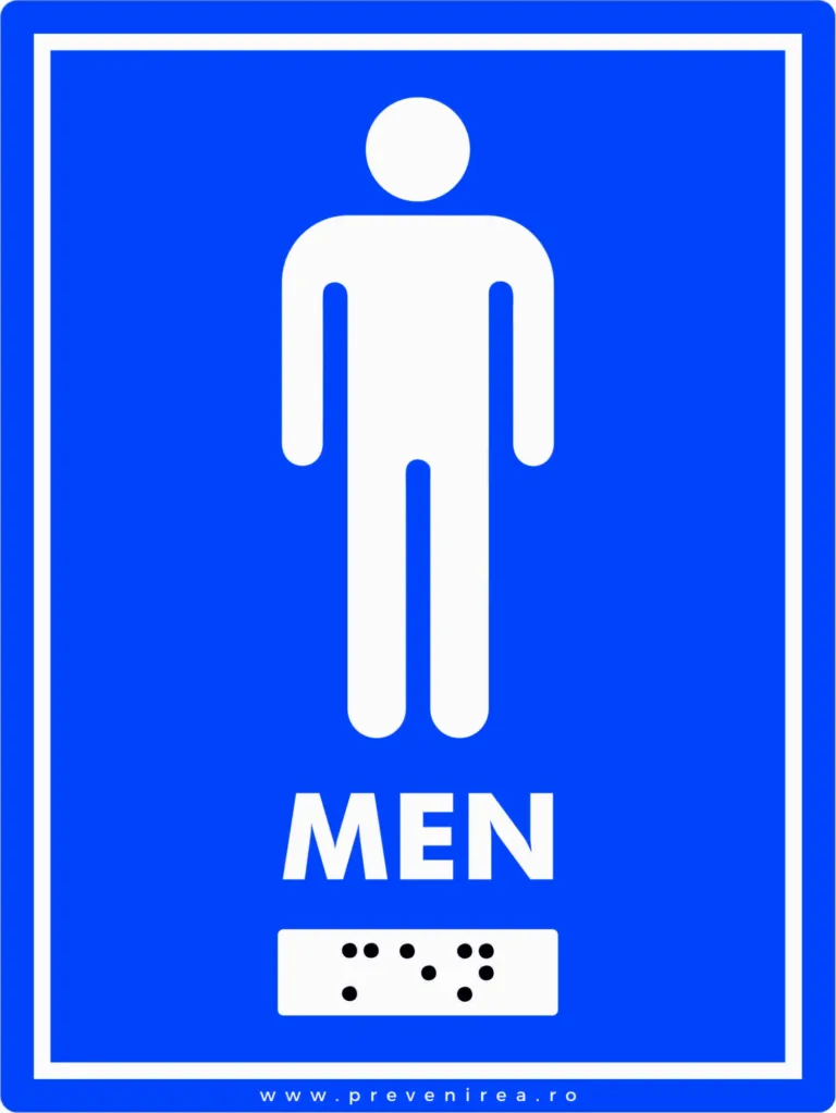 Placute wc toaleta barbati MEN pentru nevazatori