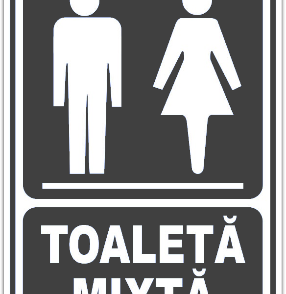 Indicator pentru gri toaleta mixta