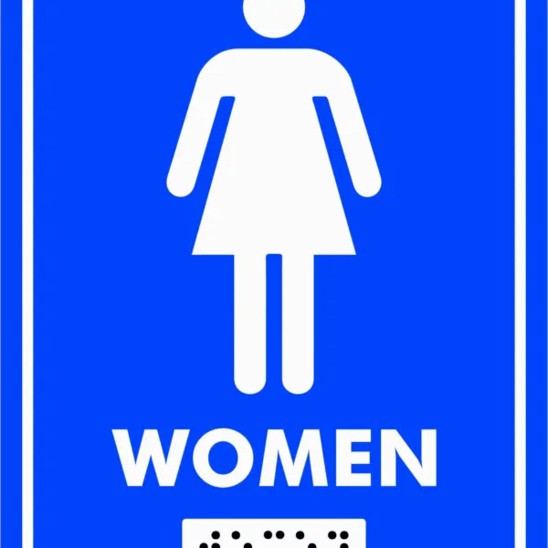 Placute wc toaleta femei WOMEN pentru nevazatori