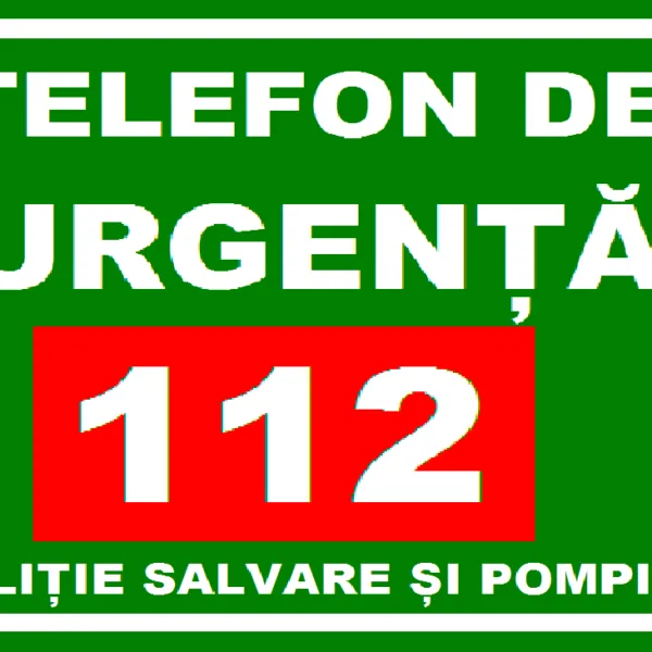 Placuta sunati la 112 dacă sunteti într-o situatie de urgenta