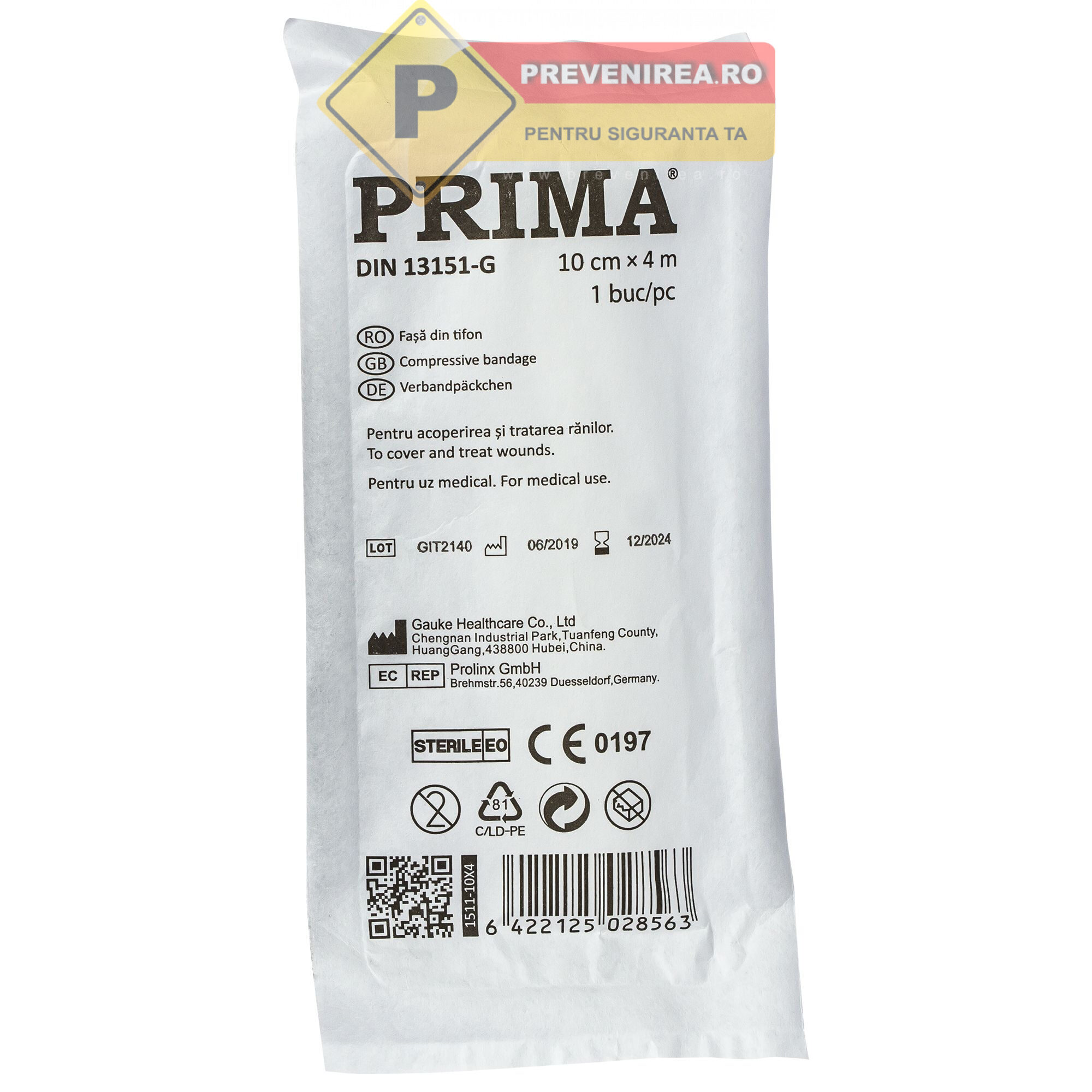 Bandaj Elastic Medical pentru Prim Ajutor - Compresie Eficientă pentru Urgențe și Salvare