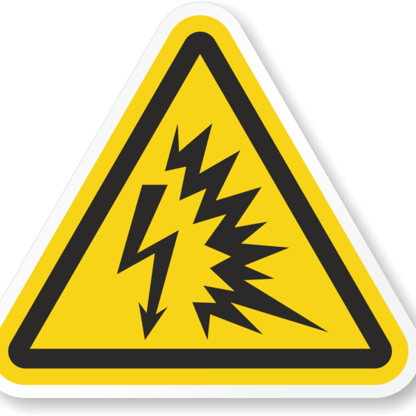 Etichetă Pericol Electrocutare - Protecție Anti Accidente Electricitate