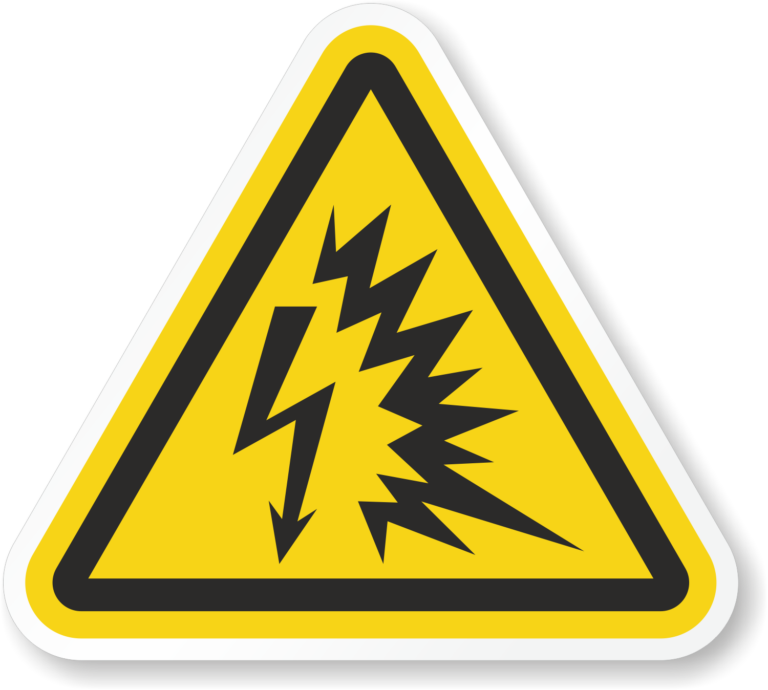 Etichetă Pericol Electrocutare - Protecție Anti Accidente Electricitate