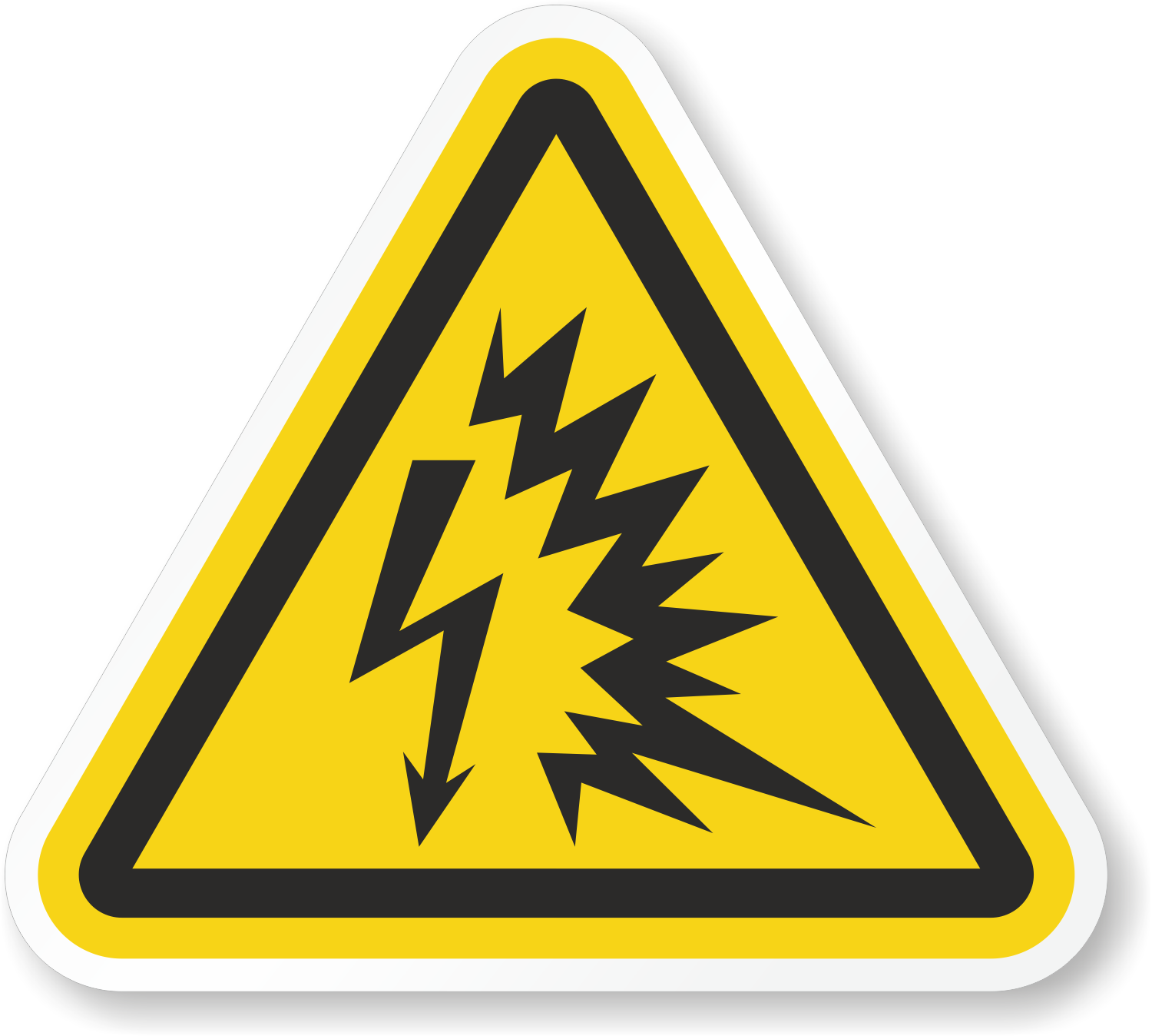 Etichetă Pericol Electrocutare - Protecție Anti Accidente Electricitate