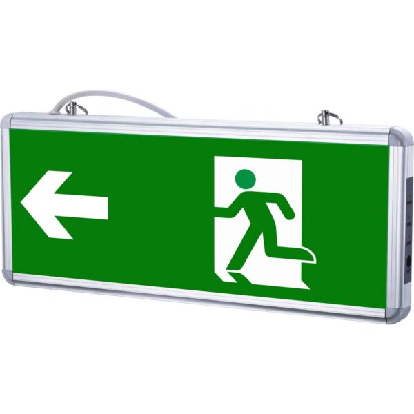 Corpuri de iluminat aplicate și suspendate pentru ieșire in stanga - EXIT LED de urgență