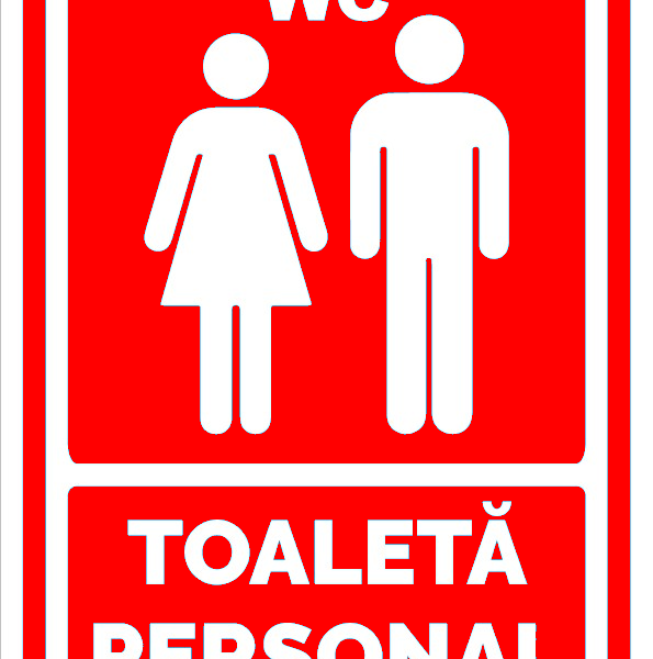 Indicator rosu toaleta personal