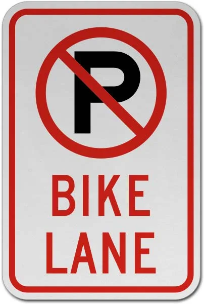 No Parking Bike Lane