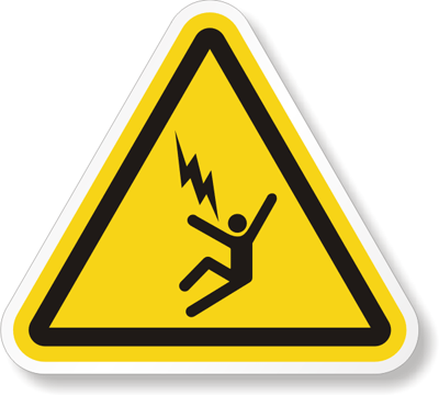 Etichetă Vizibilă Pericol Electric - Siguranță și Prevenire Accidente